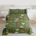 thumbnail image 2 of Homewish Kids Children Fox Owl Deer Full Size Comforter Sets 3-Piece,Jungle Animal Bedding Comforter Set,Woodland Wildlife Lightweight Bedding Sets,Breathable Home Decor,Reversible, 2 of 8