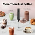 thumbnail image 5 of Electric Milk Frother Wand, Fast Rechargeable Coffee Mixer with 2 Heads 3 Speeds, Handheld Drink Stirrer, Whisk Foam Maker for Lattes, Cappuccino, Matcha, Hot Chocolate (Black), 5 of 18