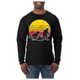 thumbnail image 2 of Wild Bobby Sunset Silhoutte Unicorn and Sasquatch Men Long Sleeve Shirt, 2 of 6
