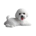 thumbnail image 2 of Figura de perro en miniatura, adorno de escritorio de resina, linda decoración para tablero de automóvil. mentira piadosa, 2 of 9