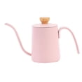 thumbnail image 4 of Hervidor de café de 350 ml con mango ergonómico de acero inoxidable para café de goteo manual Rosa, 4 of 9