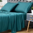 thumbnail image 1 of 3 PCS Bedding Sheets and Pillowcase Set Rayon Derived from Bamboo, Cool Sheets for Hot Sleepers, 1 of 7