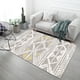 thumbnail image 1 of Alfombra estampada rectangular de estilo nórdico simple y moderno, alfombra para mesa de café para gatear para niños, alfombra de sala de estar de extensión completa, 1 of 6
