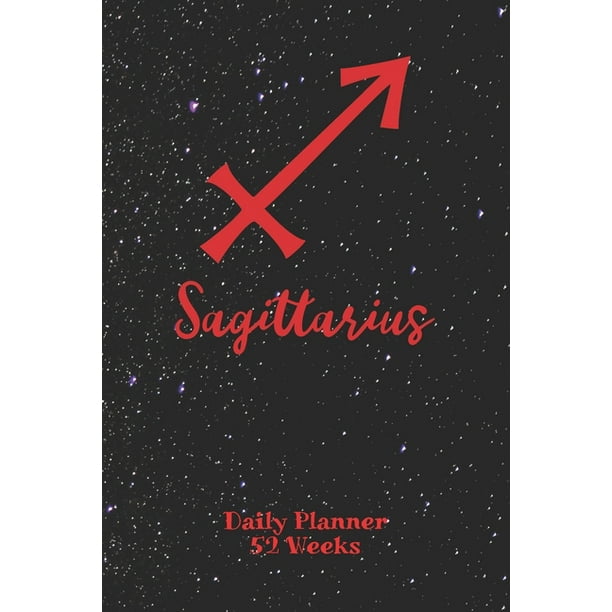 Sagittarius Zodiac Sign Daily Planner 52 Weeks Astrology Appointment
