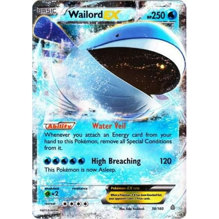 Pokemon Primal Clash Wailord-EX #38