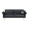 thumbnail image 2 of Derzers Twin Tufted Futon Frame, Black, 2 of 6