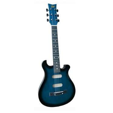 Ready Ace Beginner 30"Acoustic 6 String Guitar Sunburst Blue -Shaped like an Electric Guitar