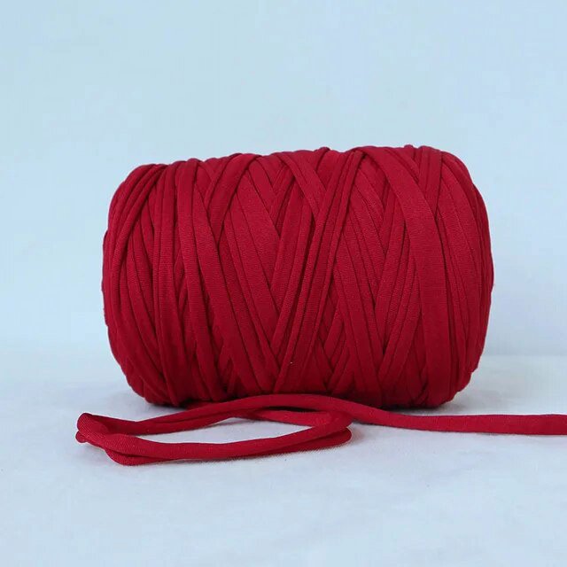 400g/Ball T-shirt Knitting Chunky Yarn Cloth Crochet Threads Handmade DIY Basket Rug HandBag Purse Blanket Freeshipping