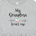 thumbnail image 4 of Inktastic My Grandma Loves Me Heart Grandchild Girls Toddler Dress, 4 of 5