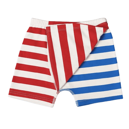 Boys' 2-Pack Striped Boxer Briefs, Maroon & Blue - 5-6Y