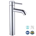 thumbnail image 3 of Aquaterior Single Handle Vessel Sink 14 inch Tall Bathroom Sink Faucet Hot and Cold Water Mixer Brass Body Single Hole Faucet Chrome (CUPC NSF CEC) Aquaterior Modern, 3 of 9