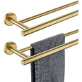 thumbnail image 1 of Double Towel Bar Matte Stainless Steel Bath Towel Rack for Bathroom Towel Holder Wall Mount Total Length TBLPB, 1 of 9