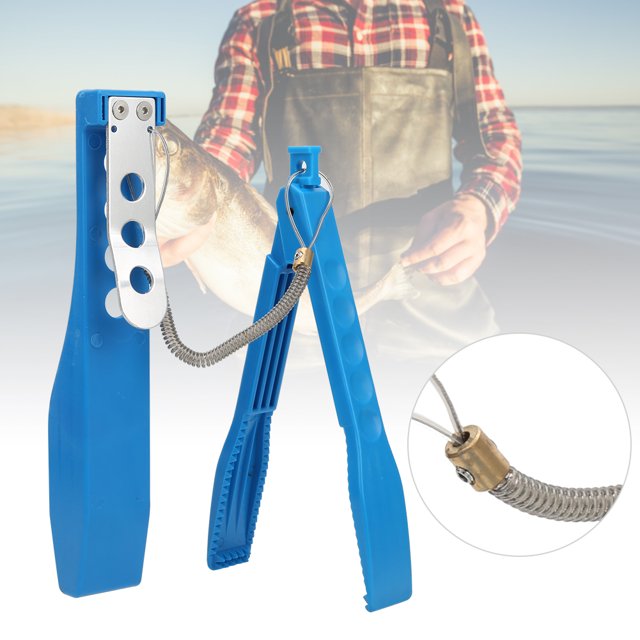 Fish Clip, Fish Grip, Black/Blue/Yellow/Olive Drab Fishing Tool, Sea Fishing For Wild Fishing ANGGREK Azul