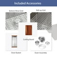 thumbnail image 6 of 30 Drop In Kitchen Sink - 30 x 22 x 9 inch Kitchen Sink Topmount Ledge Workstation 16 Gauge Stainless Steel Single Bowl Kitchen Sink, 6 of 7