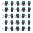 thumbnail image 1 of 25 interruptores de botón momentáneos con autobloqueo, 8 pines, 16 mm, redondos, con luz, 12 V, para ControlGreen, 1 of 14