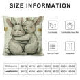 thumbnail image 5 of Awypu Easter Pillow Covers, Easter White Bunny Spring Farmhouse Throw Pillows Outdoor Cute Rabbit Decorative Cushion Case Easter Decorations for Home Couch Sofa, 5 of 5
