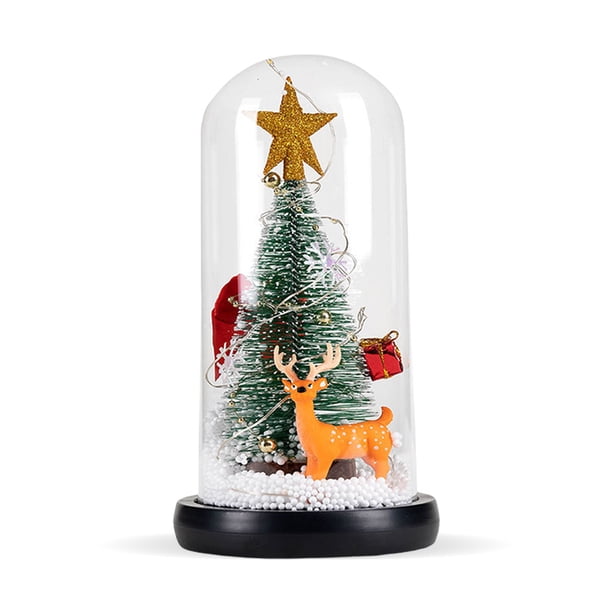Adorno de mesa para Navidad Wdftyju con luces y base resistente