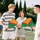 thumbnail image 2 of El Juego de Paletas de Pickleball Incluye 4 Pelotas y una Bolsa de Raquetas de Fibra de Vidrio para Jugar en Interiores y Exteriores., 2 of 5