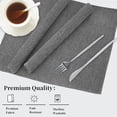 thumbnail image 3 of Coffee Table Runner 48 Inches Long Dark Gray Small Kitchen Table Runner Dresser Runner Scarf Geometric Patterned Bedroom Furniture Top Cover Dining Room Table Topper Washable Cloth Short Runner, 3 of 8