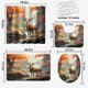 thumbnail image 2 of Juego de 4 cortinas de ducha con diseño de ciervos, estilo retro, otoño, bosque, alce, fauna, animales, otoño, cascada, naturaleza, tela impermeable, cortina de baño, alfombras antideslizantes para, 2 of 4