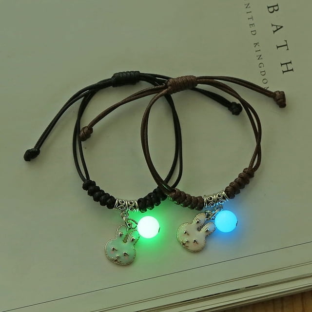 Pulsera luminosa estilo Pulsera luminosa para hombres y mujeres Pulsera luminosa para parejas Pulsera sencilla estilo coreano para novias