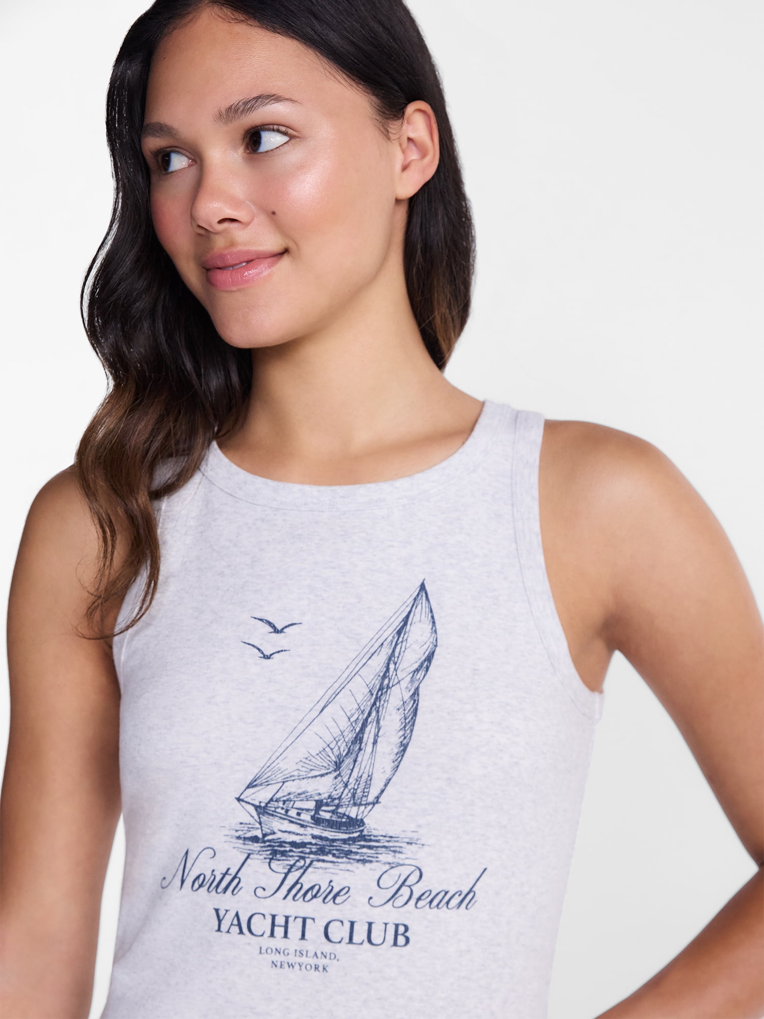No Boundaries Sleepwear Ribbed Tank Top and Boxers Set from our Cloud Core Collection, 2 Piece, Women’s and Women’s Plus XXS-3X