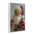 thumbnail image 4 of Stupell Industries Smiling Santa Portrait Holiday Painting White Framed Art Print Wall Art, 16 x 24, 4 of 10