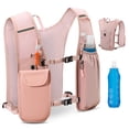 thumbnail image 1 of Chaleco de hidratación RAINSMORE Running con petaca blanda de 500 ml, color rosa, 1 of 8