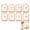 8pc, variant on Bread Sponges,Toast Shaped Pop-Up Compostable Sponges,Dual Sided Kitchen Home Scrubber Pad,Reusable Absorbent Funny Cleaning Tools