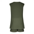 thumbnail image 5 of SEMPAI Womens Ribbed Knit Lounge Set Womens Summer Outfits Sets Short Sleeve Henley Neck Top and Shorts with Pockets, 5 of 5