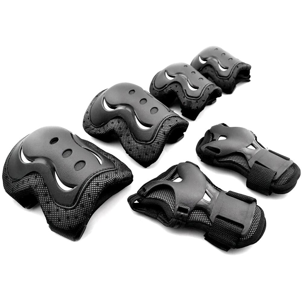 QF 6 PCS Teen/Adult Protective Gear Set Bike Knee Pads and Elbow Pads w