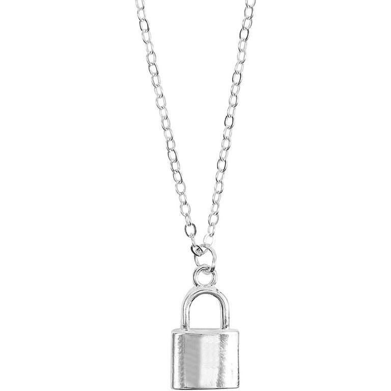 Silver Lock Necklace
