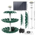 thumbnail image 6 of 3 Tiered Bird Bath With 2.5W Solar Fountain Pump, DIY Solar Fountain Detachable And Suitable For Bird Bath, Garden Decoration, 6 of 7