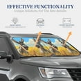 thumbnail image 5 of Yiaed Funny Countryside Donkey Print Car Front Windshield Sun Shade,Foldable Anti-UV Car Sunshade for Front Window for Most Vehicles-Small, 5 of 5