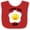 Red and White, variant on Inktastic Sunny Side Up Boys or Girls Baby Bib