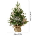 thumbnail image 3 of PEONAVET Christmas Tree Christmas Decorations Green Rotating Music Box Desktop Mini Christmas Tree Decorations, 3 of 9