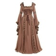 thumbnail image 1 of Huanglei Robe Vintage Médiévale Longue pour Femmes Robe Gothique pour Femmes, 1 of 3