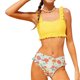 thumbnail image 1 of Niñas Dos Piezas Trajes de Baño Tamaño 10-12 Floral Impresión Traje de Baño Conjunto, Dos Piezas Conjunto Pantalones Cortos Estilo Niños Ropa de Playa de Verano para la Fiesta de la Piscina, 1 of 7