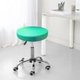 thumbnail image 7 of Kdxio blue green colors Stool Covers Round,Stretch Round Bar Stool Covers Washable Bar Stool Cushion Slipcover for 12-15 Inch Chair-13 inch, 7 of 7