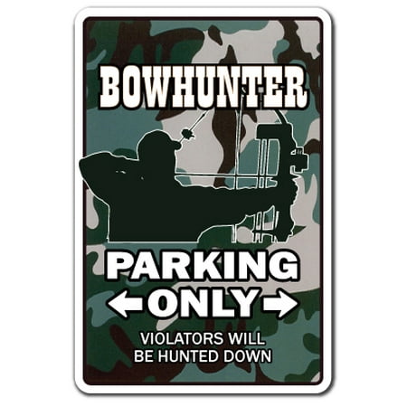 BOWHUNTER Decal bow hunter deer arrow hunt parking hunting hobby target | Indoor/Outdoor | 5