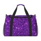thumbnail image 1 of Disketp Purple Glitter Bolsa de Viaje Tipo Duffle, Bolso de Mano para Fin de Semana para Mujer, Bolsa de Gimnasio Ligera para Hombre, Esencial para Viajes, 1 of 7