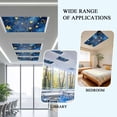 thumbnail image 6 of 4 Pack Blue Starry Sky Fluorescent Light Covers for Ceiling Lights Star Galaxy Fantasy Romantic Magnetic Ceiling Light Covers Overhead Light Filters for Office Classroom Home, 6 of 9
