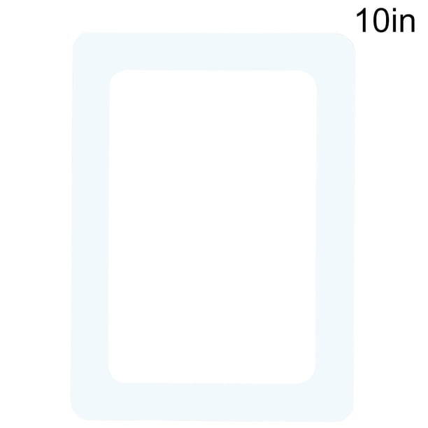 Adhesivo para marco de pared de fotos, marco de fotos de PVC de 2 capas, adhesivo extraíble para arte fotográfico para sala de estar, refrigerador, blanco, 10 " kenally LF0072-17B
