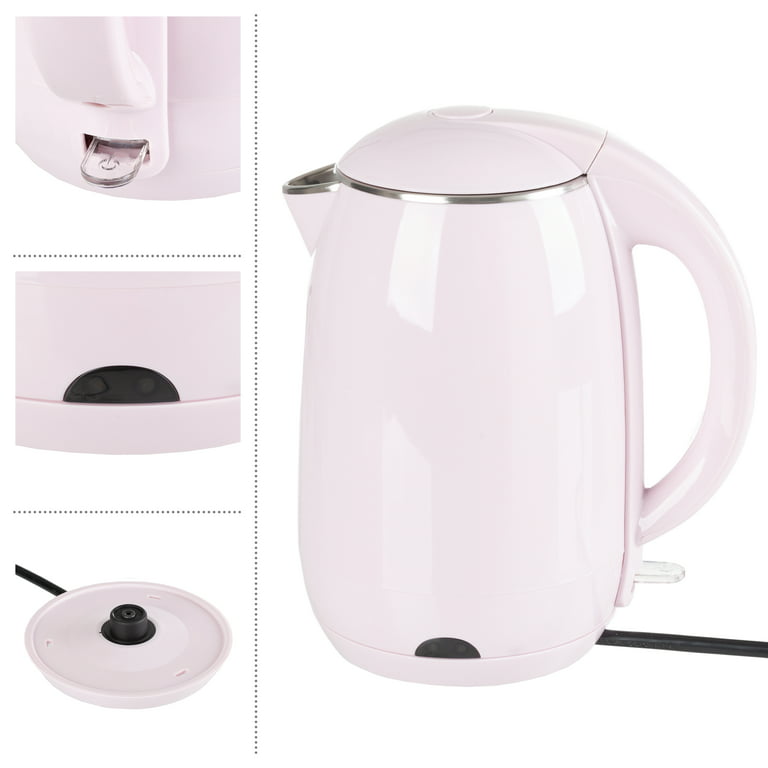 Classic Cuisine Electric Kettle - Auto-Off Rapid Boil Water Heater, Pink
