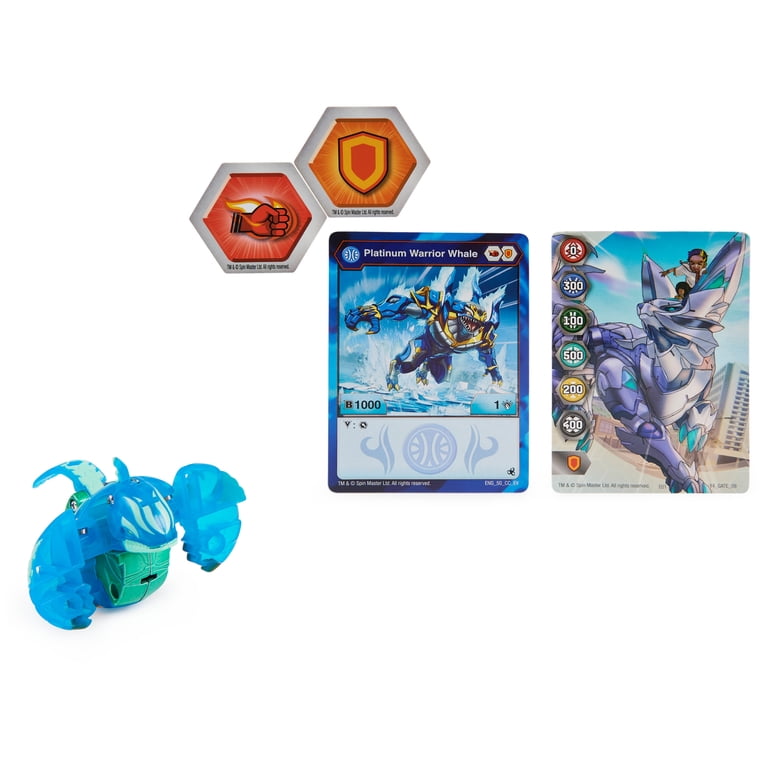 Bakugan Warrior Whale Platinum Series True Metal, 2 BakuCores