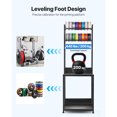 thumbnail image 4 of KFFKFF 4-Tier 3D Printer Filament Storage Rack with Wheels, Spool Holder Cart for Organizing Filaments in Printing Stations, Offices, and Workshops (Shelf Only), 4 of 9