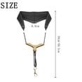 thumbnail image 4 of Sangle de Cou pour Saxophone Instrument de Musique Sangle de Cou en Cuir avec Crochet en Métal Réglable en Forme de Y Sangle de Transport pour Saxophone Ténor Alto, 4 of 7