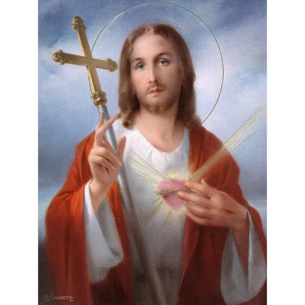 Cuadros Decorativos 5D bricolaje ronda completa taladro diamante pintura Jesús Kit hogar decoración artesanal (B6234) DQrwqpou Nuevos Originales