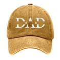 thumbnail image 5 of Gyexs Low Cap Fathers Day Hats Dad Embroidered Pigment Dyed Adjustable Daddy Baseball Cap Dad Gifts from Daughter Son Wife #Yellow, 5 of 5