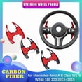 thumbnail image 2 of Car Steering Wheel Paddle for Mercedes-Benz A B Class W176 W246 180 220 2013~2015 ABS Shifter Gear Shift Extension, 2 of 7